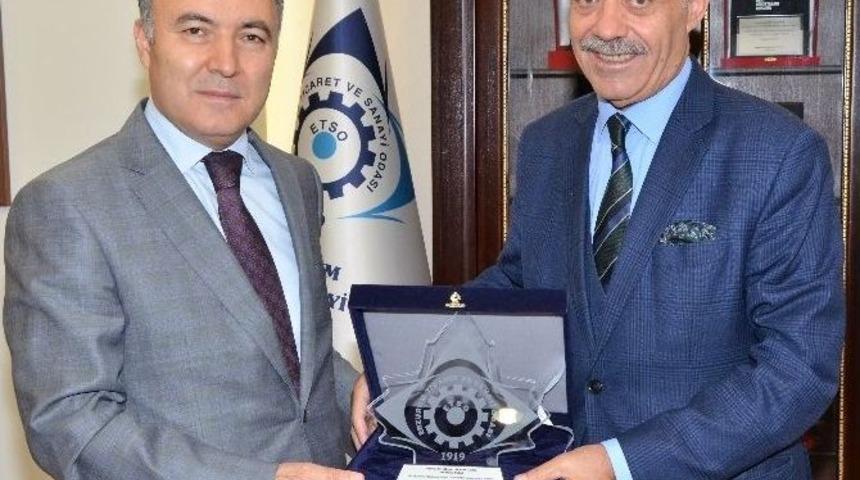 Vali Altıparmak&rsquo;tan, Başkan Y&uuml;celik&rsquo;e Veda Ziyareti