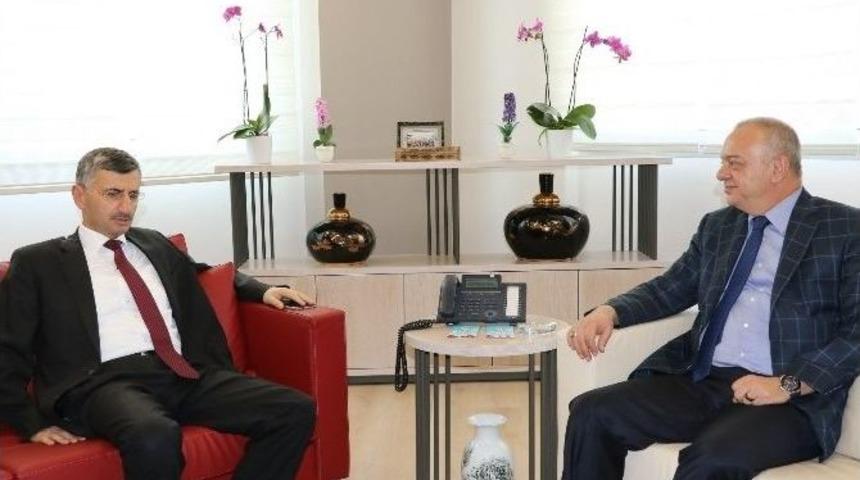 Vali Bektaş&rsquo;tan Başkan Erg&uuml;n&rsquo;e Veda Ziyareti