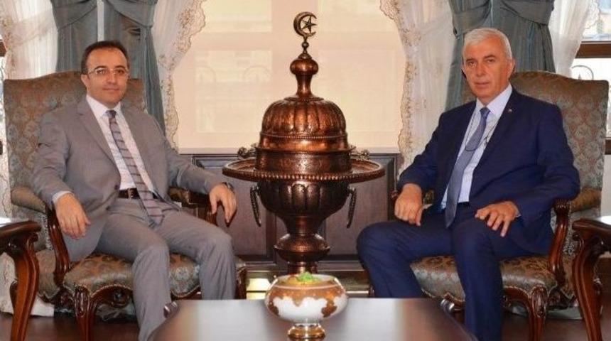 Ticaret Ve Sanayi Odası Heyeti, Vali &Ccedil;ataklı&rsquo;yı Ziyaret Etti