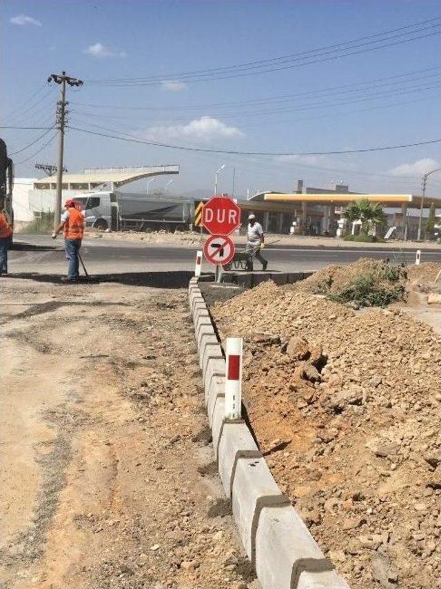 Turgutlu Belediyesi’nden Çepnidere Kavşağında Çalışma