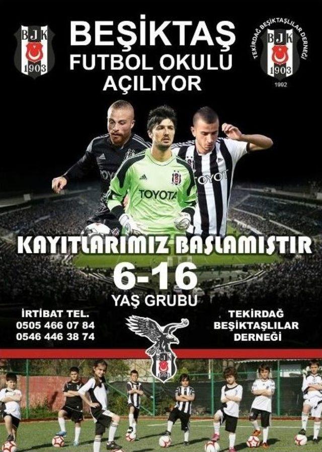 Tekirdağ Beşiktaş Futbol Okulu Eğitime Başlıyor