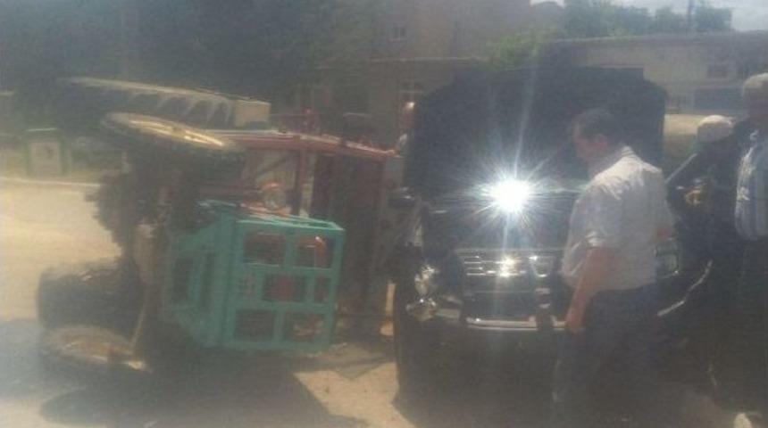 Devrilen Trakt&ouml;rden Burnu Bile Kanamadan &Ccedil;ıktı