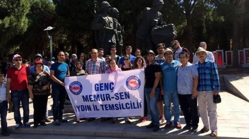 Aydın Gen&ccedil; Memur-sen Ecdadı Ziyaret Etti