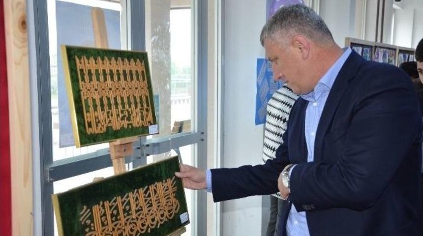 Of İmam Hatip Ortaokulu&rsquo;ndan Resim Sergisi