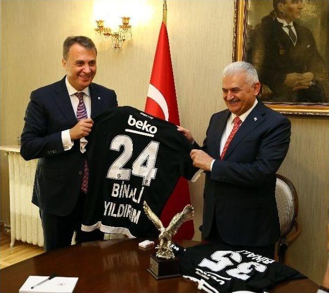 Başbakan Binali Yıldırım, Fikret Orman’ı Kabul Etti