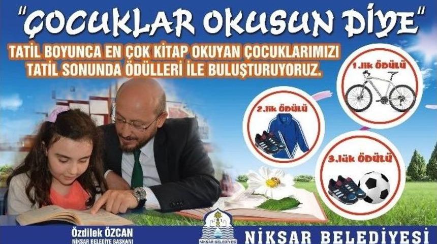 Niksar&rsquo;da Kitap Okuma Yarışması