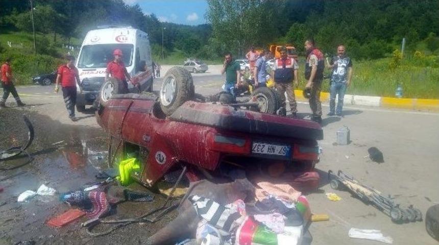 Bolu&rsquo;da Trafik Kazası: 1 &Ouml;l&uuml;, 2 Yaralı