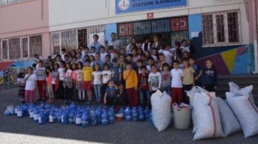 Öğrencilerden “mavi Kapak Toplama Kampanyası”na Destek
