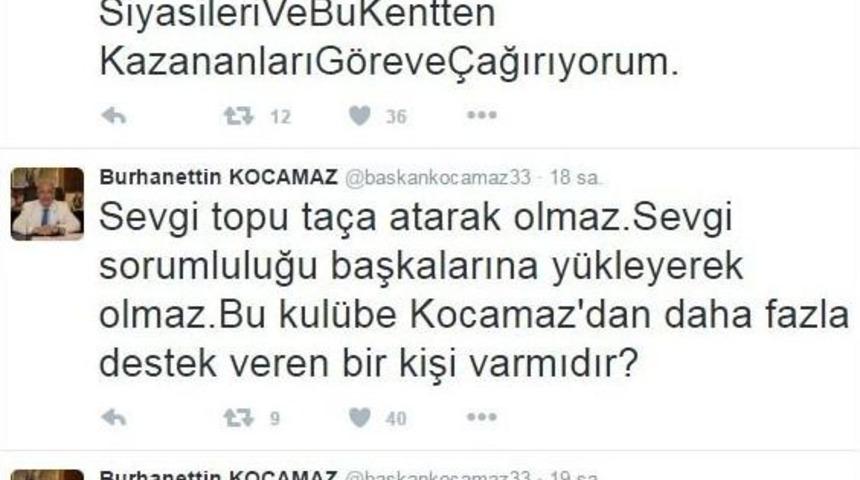 Başkan Kocamaz’dan Mersin İdmanyurdu Çağrısı