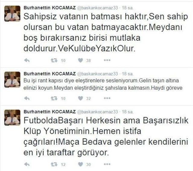 Başkan Kocamaz’dan Mersin İdmanyurdu Çağrısı