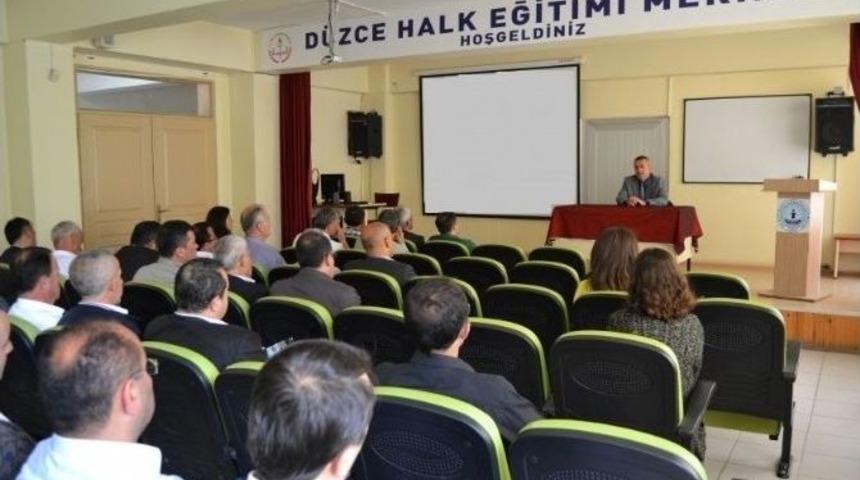 Milli Eğitim M&uuml;d&uuml;r&uuml; Okul M&uuml;d&uuml;rleriyle Bir Araya Geldi