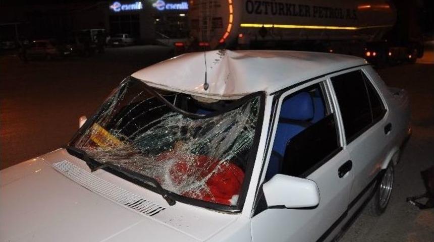 Otomobilin Çarptığı Bisiklet Sürücüsü Yaralandı