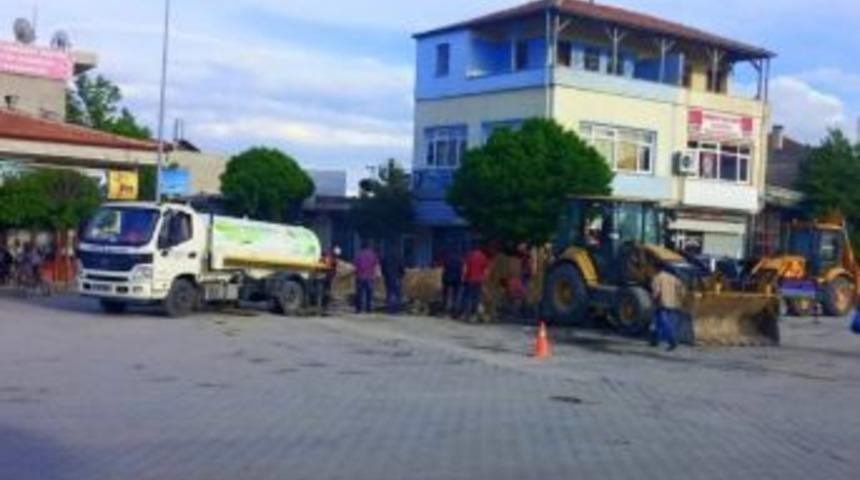 Yazıh&uuml;y&uuml;k Kasabasında Alt Yapı &Ccedil;alışmaları Devam Ediyor