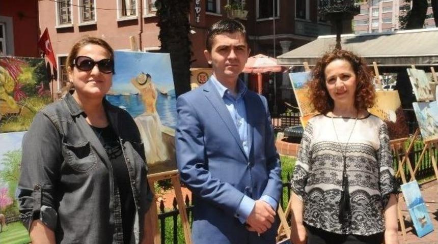 T&uuml;rkiye&rsquo;nin İlk Kadın Su Altı Ressamı Sergi A&ccedil;tı