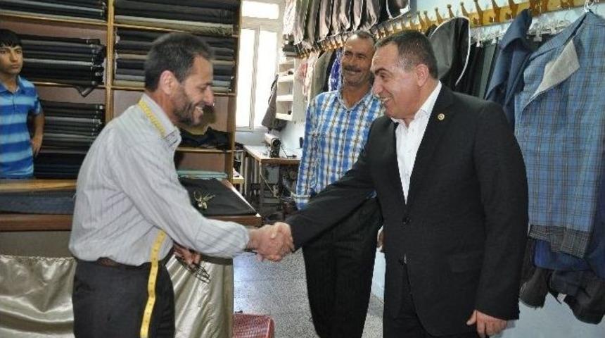 Şimşek, Esnafları Ziyaret Etti