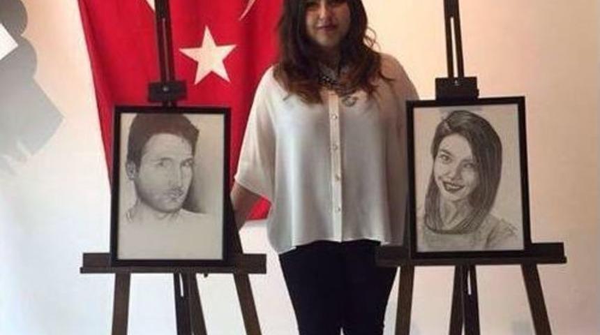 Bolulu Şehitlerin Resimlerini Kara Kalemle &Ccedil;izdi