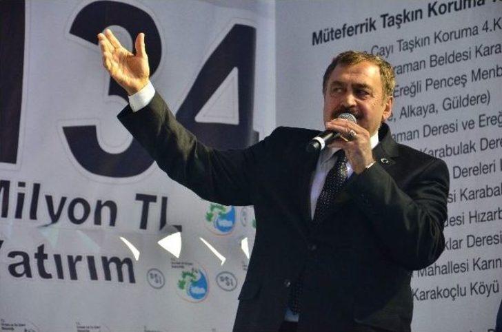 Bakan Eroğlu, Zonguldak’ta Açılış Ve Temel Atma Törenine Katıldı G1