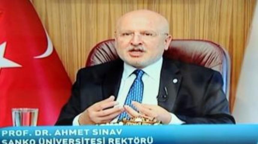Sanko &Uuml;niversitesi Rekt&ouml;r&uuml; Prof. Dr. Ahmet Sınav Kanal A&rsquo;da