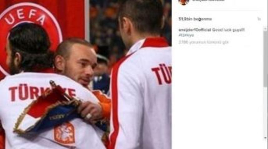 Sneıjder&rsquo;den Millilere Destek