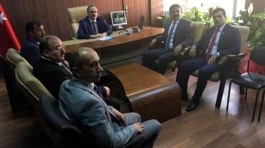 Milletvekili Polat, İl Milli Eğitim M&uuml;d&uuml;r&uuml; Alag&ouml;z&rsquo; &Uuml; Ziyaret Etti