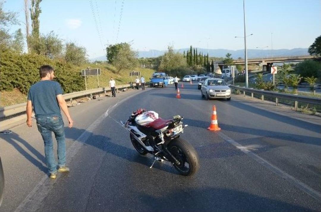 Otobanda S&uuml;rat Motoruyla Feci Son...(&ouml;zel Haber)