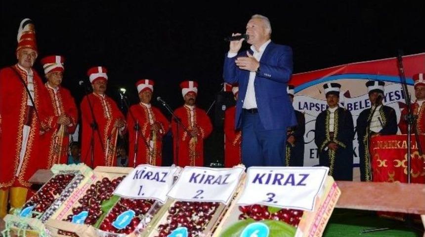 Lapseki&rsquo;de Kiraz Yarışması