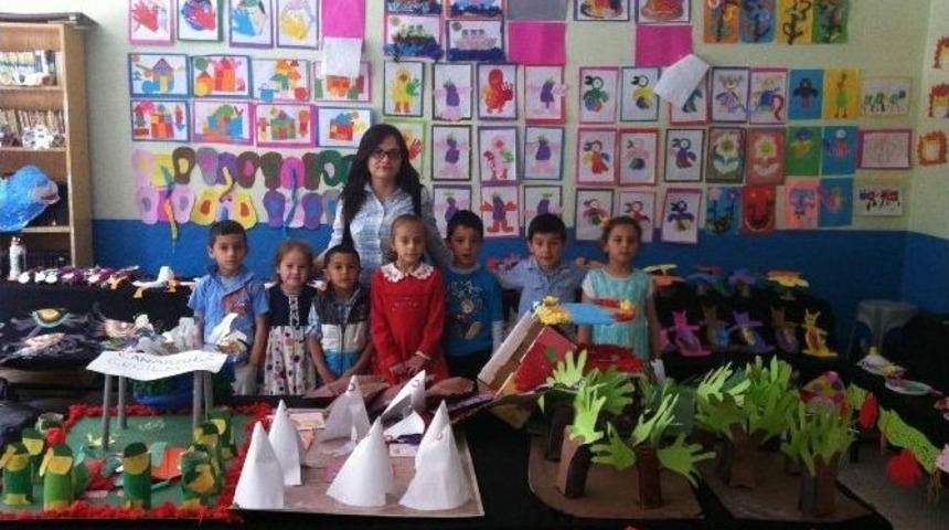 Karamık K&ouml;y&uuml; İlk&ouml;ğretim Okulu Ana Sınıfından Yıl Sonu Sergisi