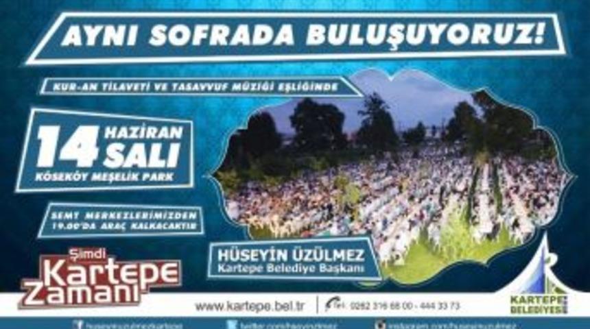Başkan &Uuml;z&uuml;lmez, Kartepelileri İftara Davet Etti