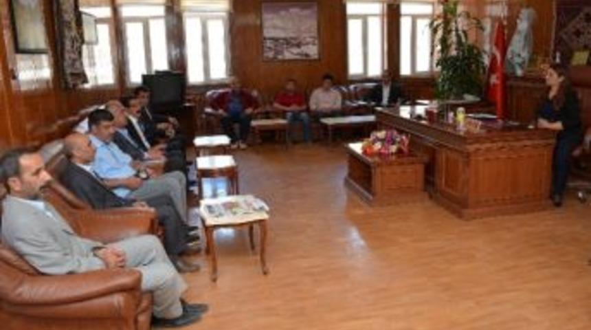 Kesk Genel Başkanı &Ouml;zgen Belediyeyi Ziyaret Etti