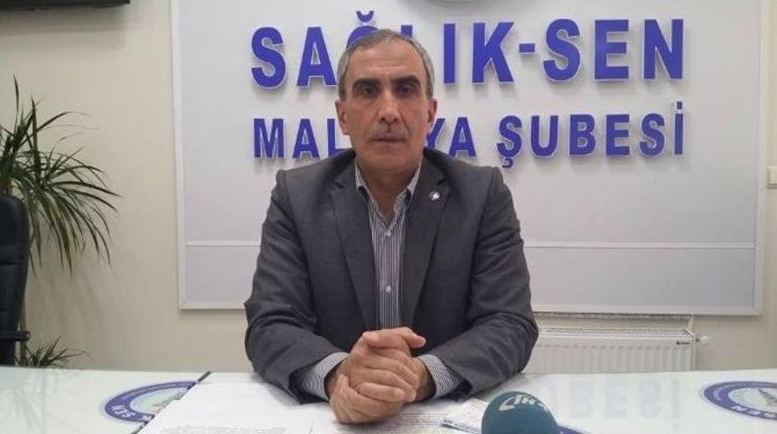 Sağlık-sen Malatya Şube Başkanı Mehmet Bing&ouml;l: