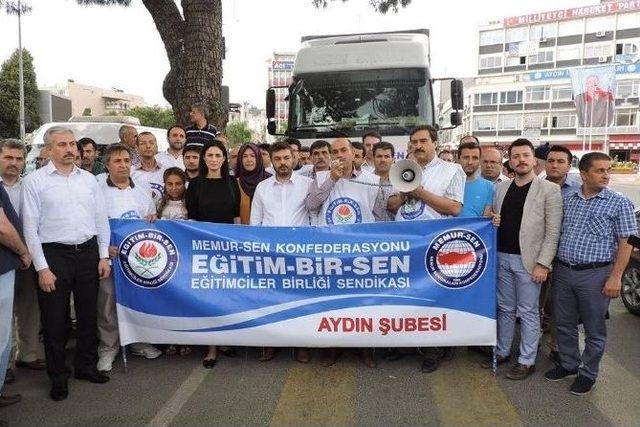 Eğitim Bir-sen 2. Merhamet Tırı Yola Çıktı