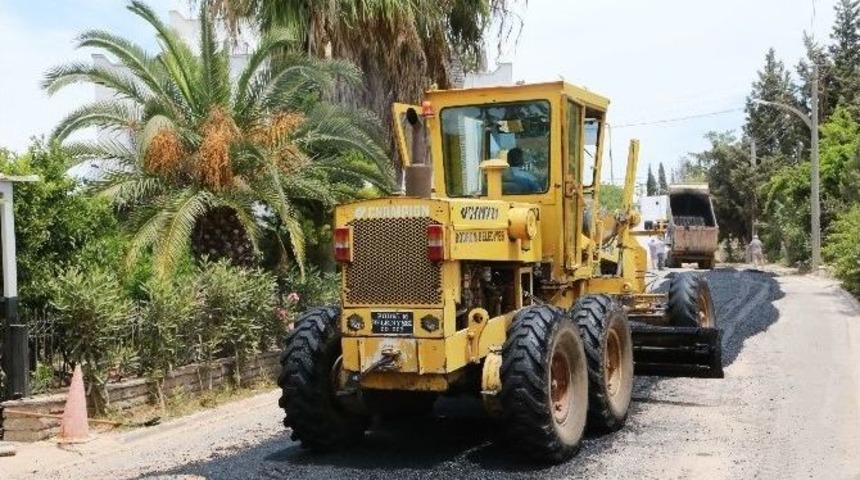 Bodrum Belediyesi Bergamut Caddesini Asfaltladı