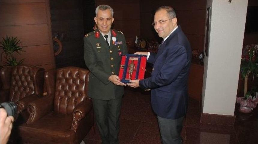 Askeri Erkan Vali Kaban’ı Ziyaret Etti