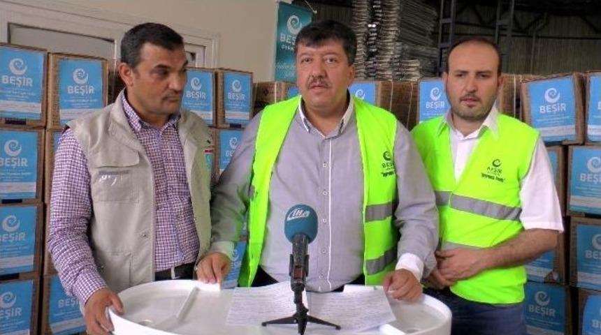 Beşir Derneğinden Bin Aileye Kumanya