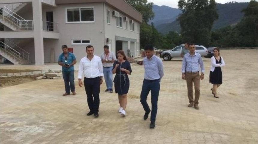 Başkan Y&uuml;cel, &Uuml;retim Serasında İncelemelerde Bulundu