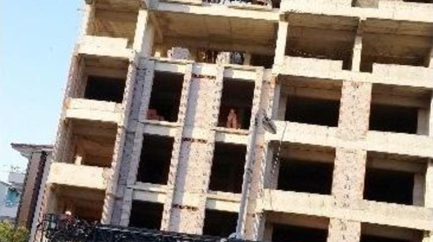 Bunalıma Giren Kadın İnşaattan Atlamak İstedi