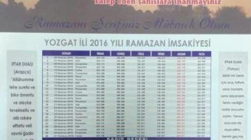 Yozgat Emniyetinden İmsakiyeli Dolandırıcılık Uyarısı