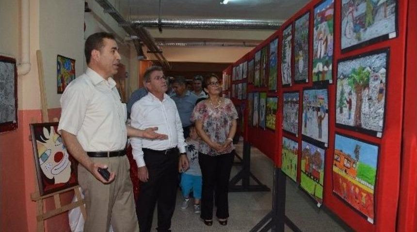 Ortaokullu Miniklerden Yıl Sonu Resim Sergisi