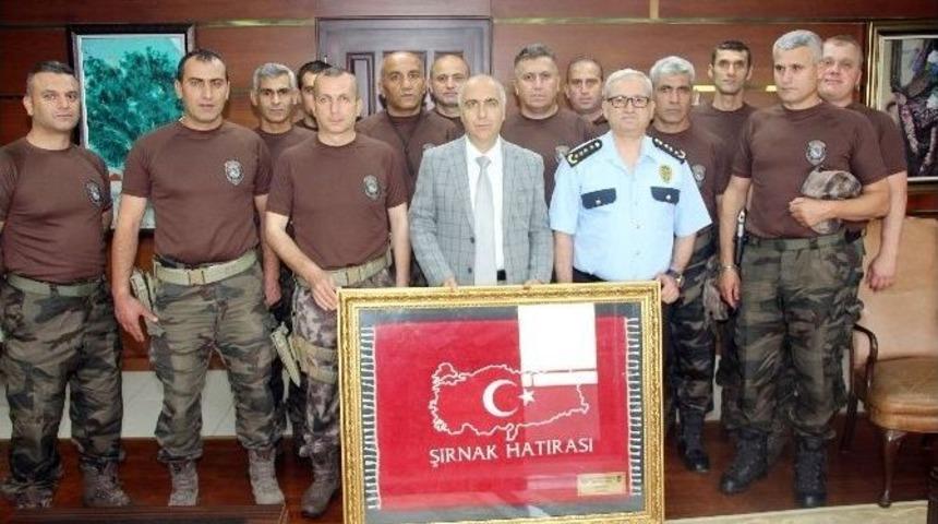 Şırnak&rsquo;tan G&ouml;revli Olan &Ouml;zel Harekat Polisleri Giresun&rsquo;a D&ouml;nd&uuml;
