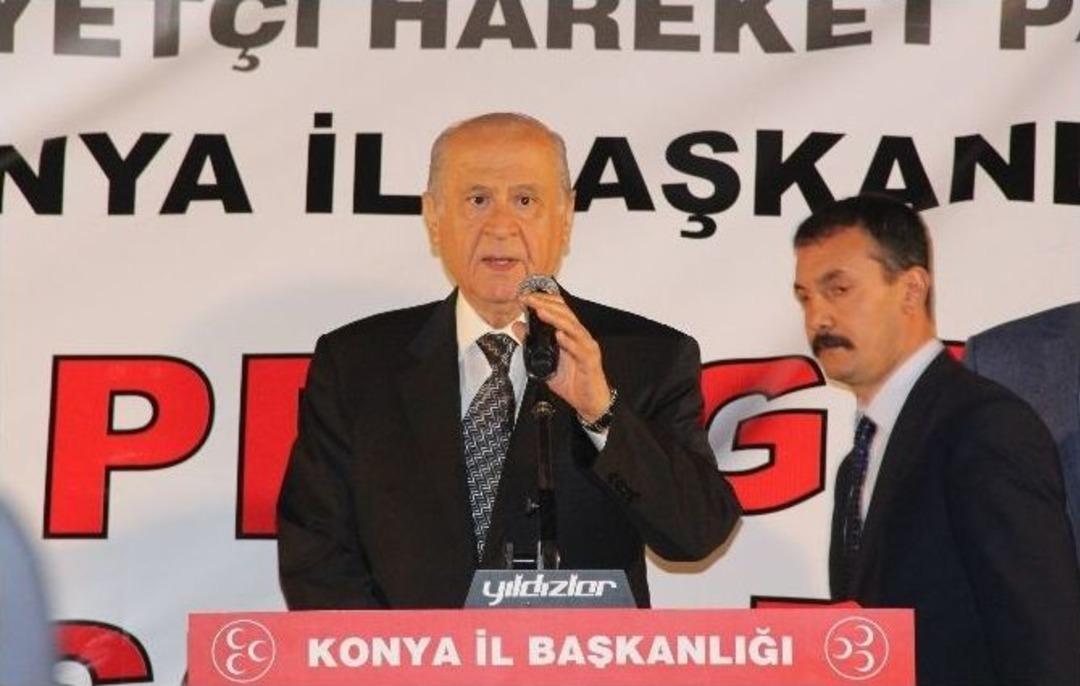 Mhp Lideri Bah&ccedil;eli Konya&rsquo;da