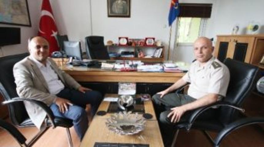 Başkan &Ouml;zaltun&rsquo;dan Jandarma Komutanlığına Ziyaret