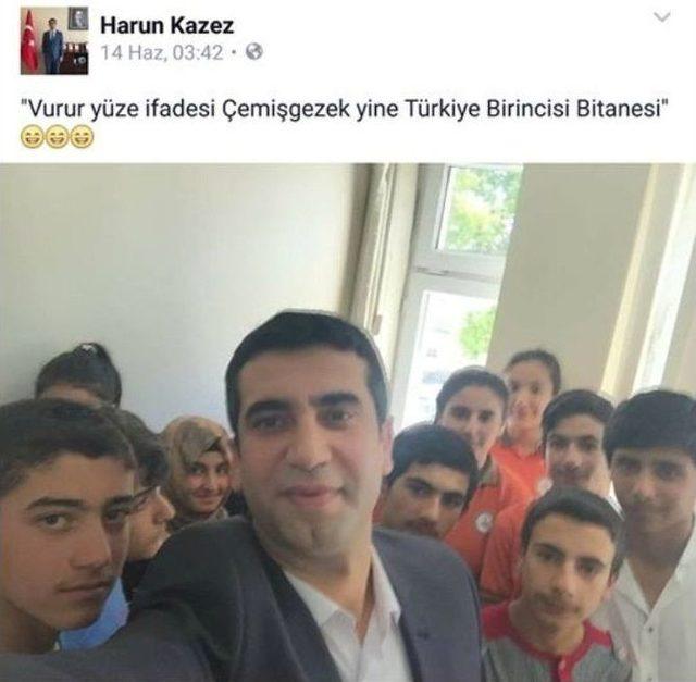 Çemişgezek Kaymakamı Kazez, Başarının Selfiesini Çekti