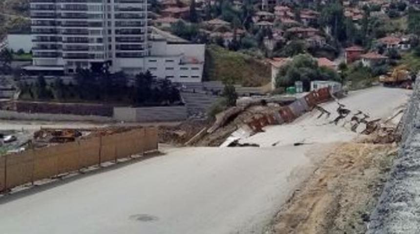 Başkent&rsquo;te &Ccedil;&ouml;ken Yol Trafiğe Kapatıldı