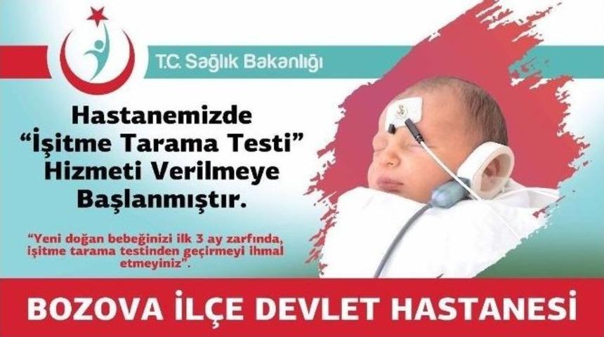 Bozova Devlet Hastanesinde İşitme Testi Yapılmaya Başlandı