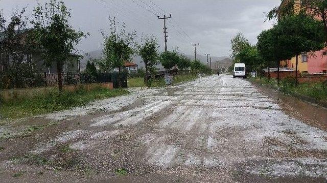 Osmancık’ta Dolu Yağışı