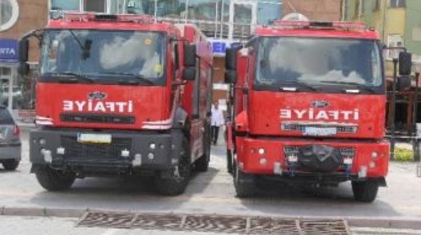 Cihanbeyli İtfaiyesine &Uuml;&ccedil; Yeni Ara&ccedil;