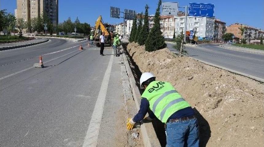 Karaman&rsquo;da Aydınlatma &Ccedil;alışmaları