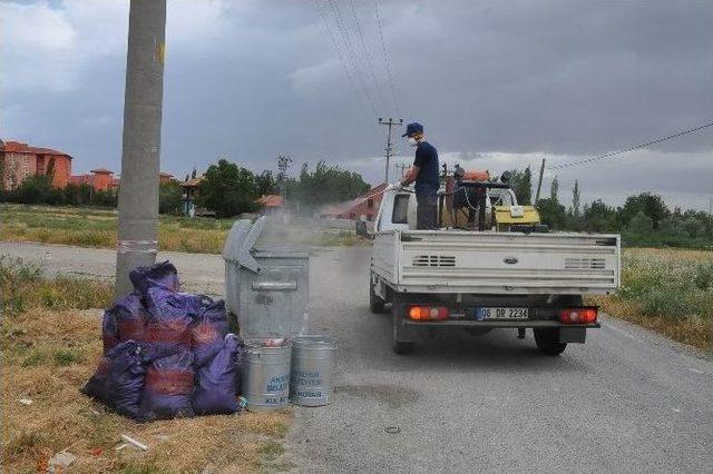 Akşehir’de Haşereyle Mücadele Çalışmaları Sürüyor