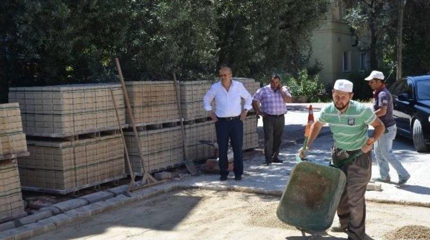 İznik&rsquo;teki Yol &Ccedil;alışmaları Devam Ediyor