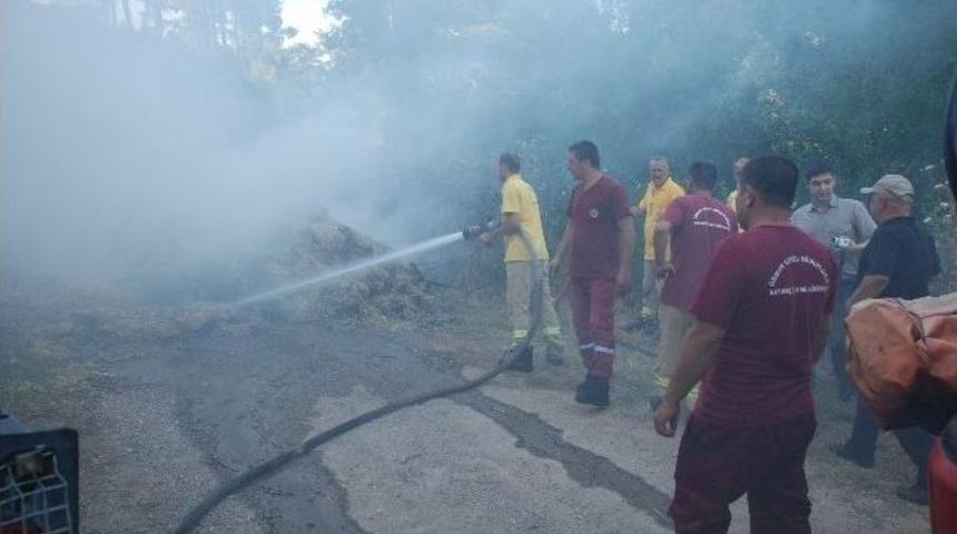 Saman Y&uuml;kl&uuml; Trakt&ouml;r Yandı
